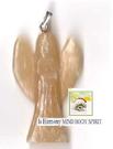 peach orange aventurine quartz angel pendant harmony joy balance through sacral solar plexus navel chakra gifts 