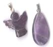 gemstone angel pendants amethyst quartz snow tinted real difference fake authentic charm chakra cahkra