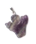 gemstone angel pendants fluorite quartz snow tinted real difference fake authentic charm chakra cahkra