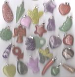 wholesale gemstone angel star cross heart arrow horn pendants guardian charms mixed lot uk supplier