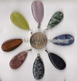 wholesale gemstone pendants teardrop charms mixed lot uk supplier