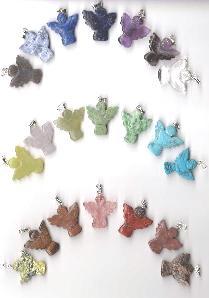 wholesale gemstone angel pendants guardian charms mixed lot uk supplier