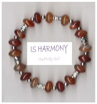 carnelian agate chakra bracelet gemstone jewellery by Is Harmony