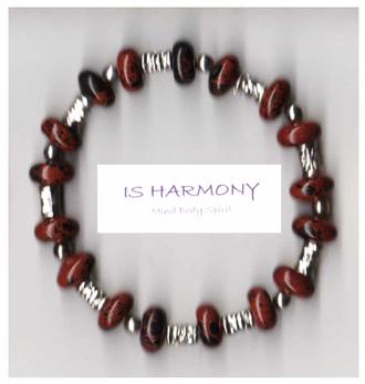 mahogany obsidian chakra bracelet gemstone jewellery by Is Harmony