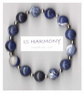 sodalite chakra bracelet gemstone jewellery by Is Harmony