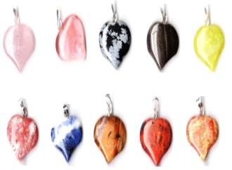 18mm crystal gemstone puff puffed heart pendant snowflake obsidian olive jade tint agate silverleaf jasper pink cherry tiger's eye tiger tigers sodalite red rose goldstone jewellery jewelry is harmony reiki chakra charm collection blue naga collections