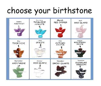 ASTROLOGICAL STONES & SIGNS of ZODIAC birthstone pendants and charms for all months of the year and astro signs. Crystal gemstone angel specialist