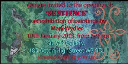 What's on in Acton in January 2013? Mark Wydler exhibition at W3 Gallery, Acton. Links from Is-Harmony Ltd 