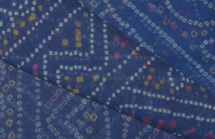 vintage Indian Textiles, Hand Printed, Sari, 
