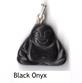 Crystal Gemstone Buddha and Fairy Fei pendants, totem gifts and charms for harmony. Symbols of love, faith, hope, friendship, wisdom. Supplied with gift pouch, presents for family, friends, teachers, carers. UK Supplier, gemstones from around the world, packaged for you in Great Britain